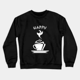 happy Halloween coffee gift Crewneck Sweatshirt